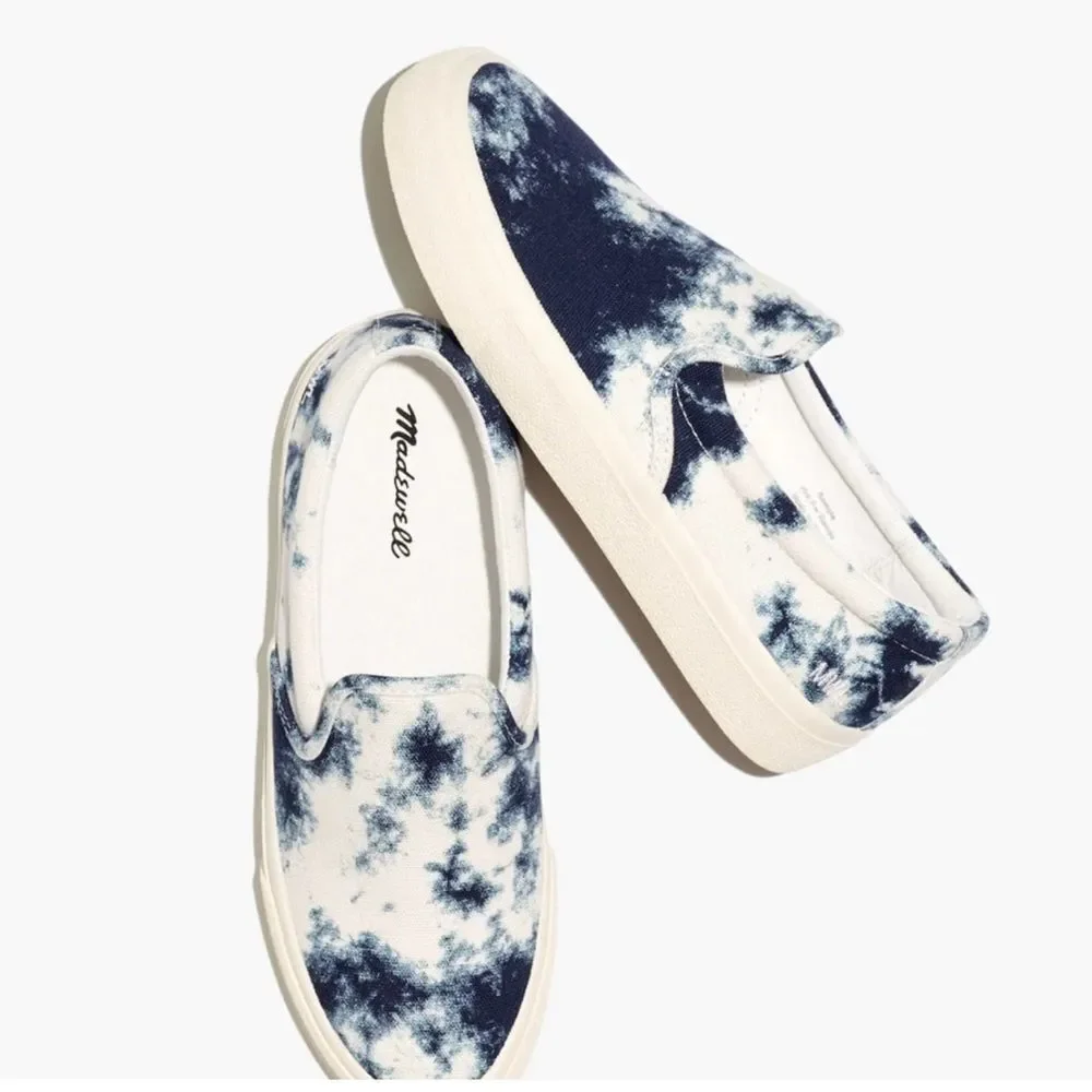 Madewell Sidewalk Tie Dye Slip-On Sneakers shoes NWOT Size 7.5